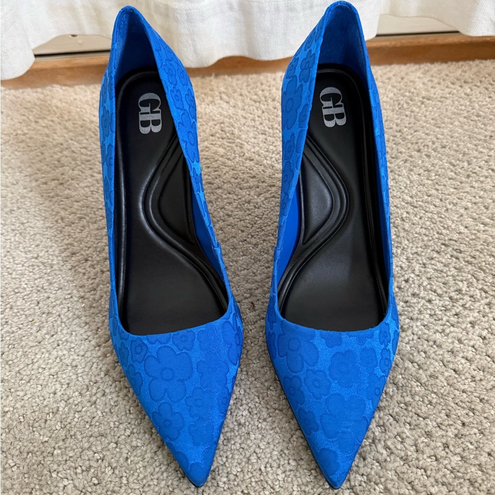 Gianni Bini Blue Floral Heels